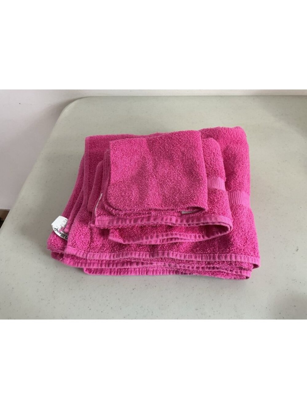 Fieldcrest Vintage Pink Towel Set Lot of 5 Made USA